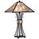 Dillon Light Mica Concave Column Table Lamp