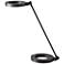 Dillon Matte Black Ring Modern LED Desk Lamp