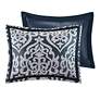 Thumbnail3 of Dillon Navy Medallion 8-Piece King Comforter Bed Set more views