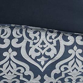 Image5 of Dillon Navy Medallion 8-Piece King Comforter Bed Set more views