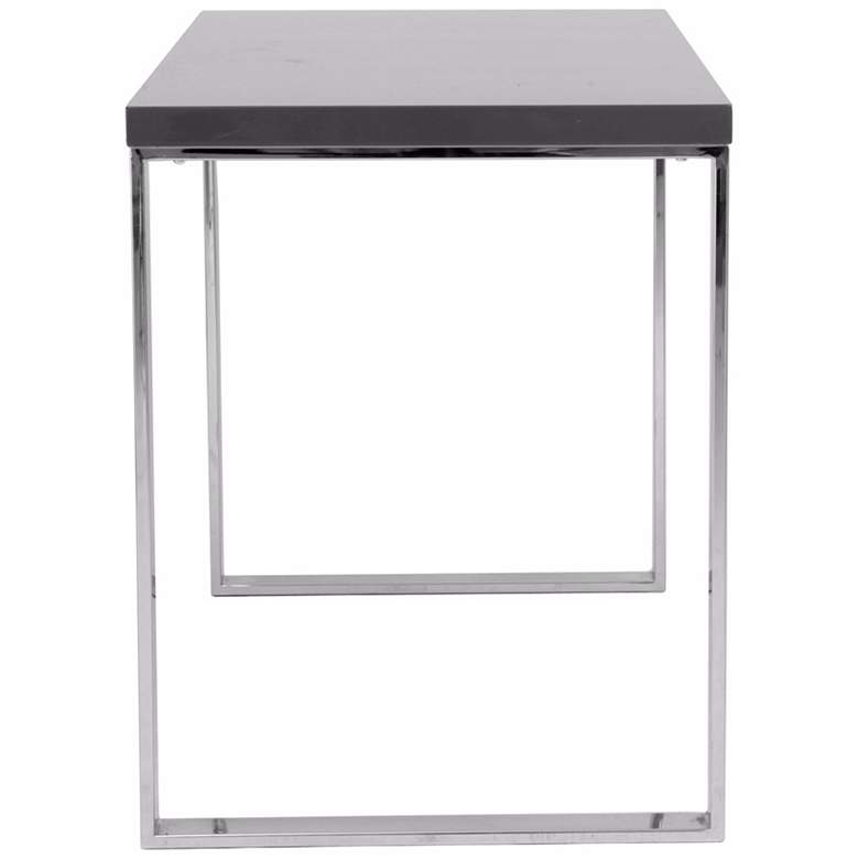 Image 2 Dillon Polished Stainless Steel and Gray Desk more views