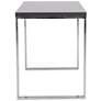 Dillon Polished Stainless Steel and Gray Desk
