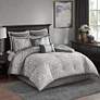 Thumbnail2 of Dillon Silver Medallion 8-Piece Cal King Comforter Bed Set