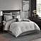 Dillon Silver Medallion 8-Piece Comforter Bed Set