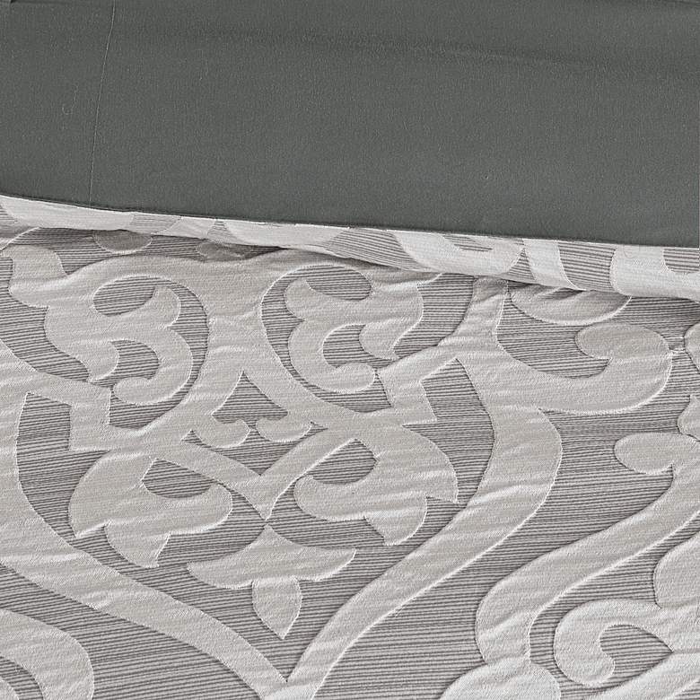 Image 6 Dillon Silver Medallion 8-Piece Queen Comforter Bed Set more views