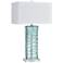 Dimond Arendell Light Blue Glass Column Table Lamp