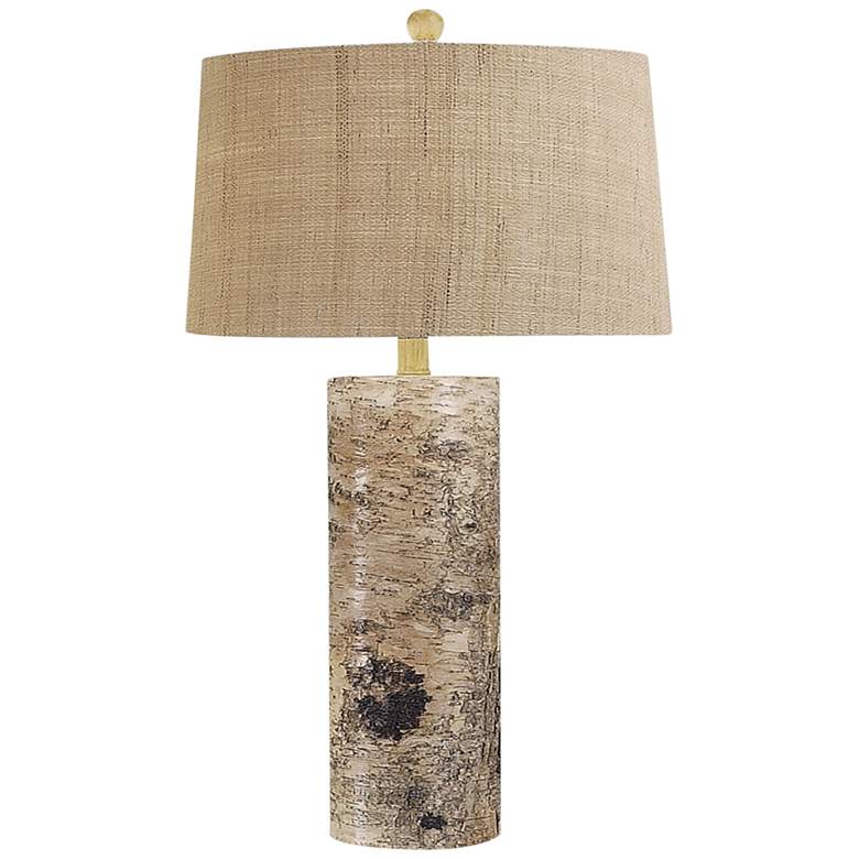 Image 1 Dimond Aspen Natural Bark Column Table Lamp