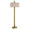 Dimond Azimuth Weathered Antique Brass Column Floor Lamp