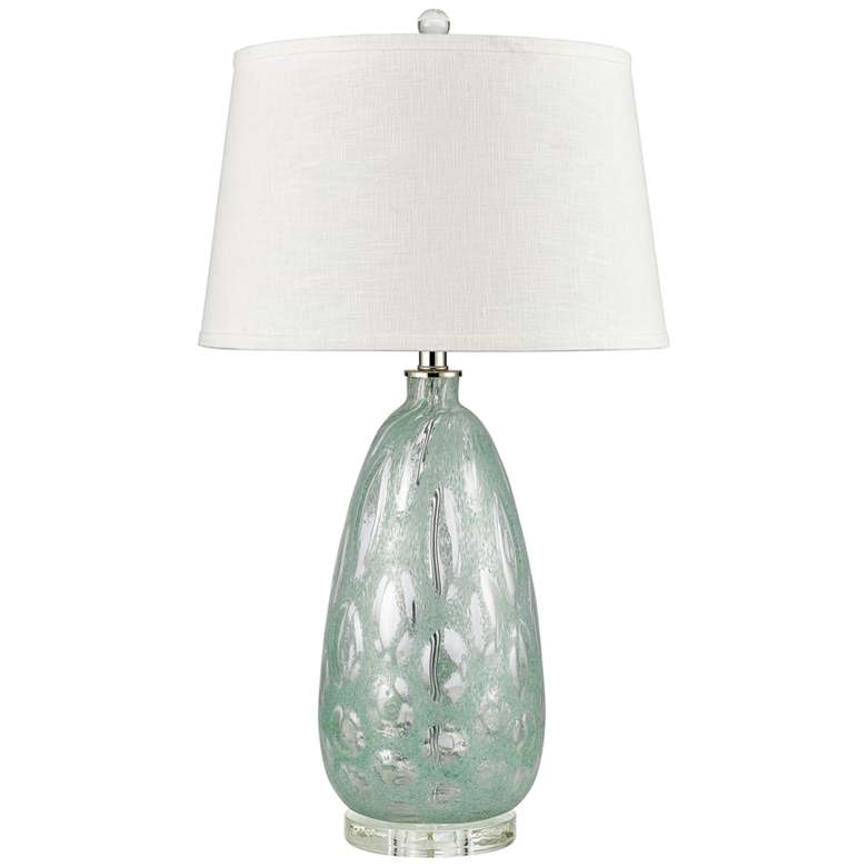 Image 2 Dimond Bayside Mint Bubble Gum Glass Table Lamp