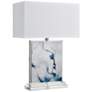 Dimond Belhaven Blue and White Rectangular Table Lamp