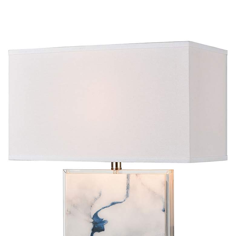 Image 3 Dimond Belhaven Blue and White Rectangular Table Lamp more views