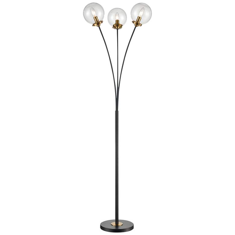 Image 1 Dimond Boudreaux Matte Black 3-Light LED Tree Floor Lamp