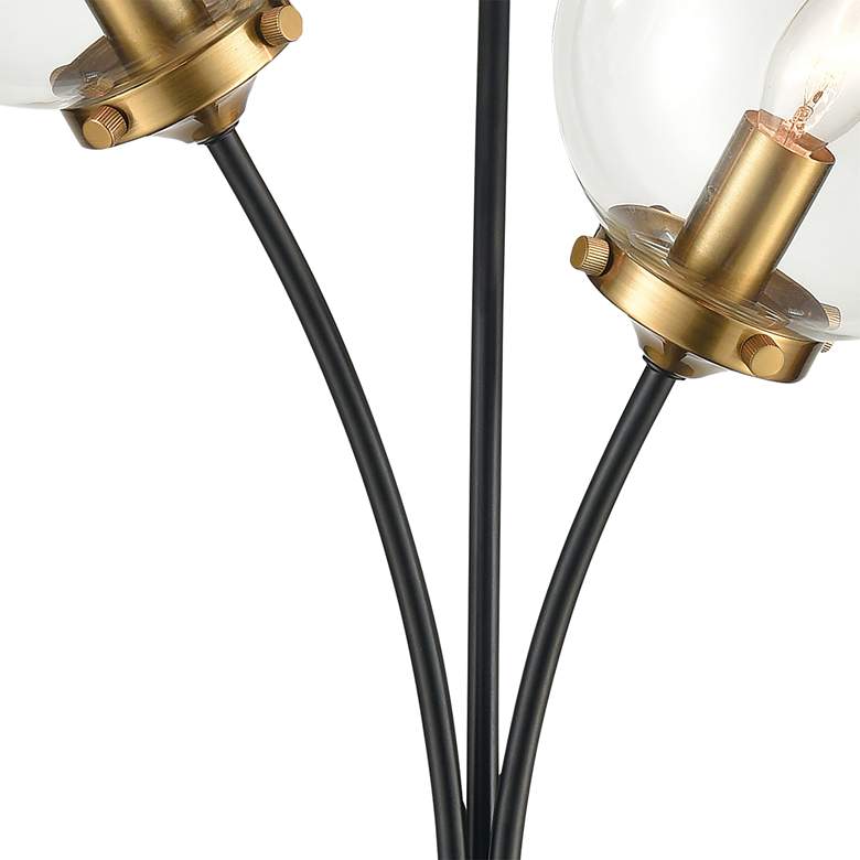 Image 4 Dimond Boudreaux Matte Black Metal 3-Light LED Table Lamp more views