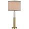 Dimond Cannery Row Clear Glass and Antique Brass Metal Table Lamp