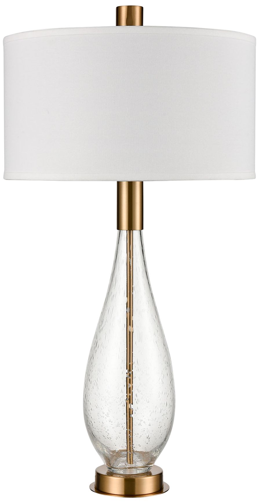 clear bubble glass table lamp