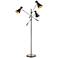 Dimond Chiron Matte Black 3-Light Adjustable LED Floor Lamp