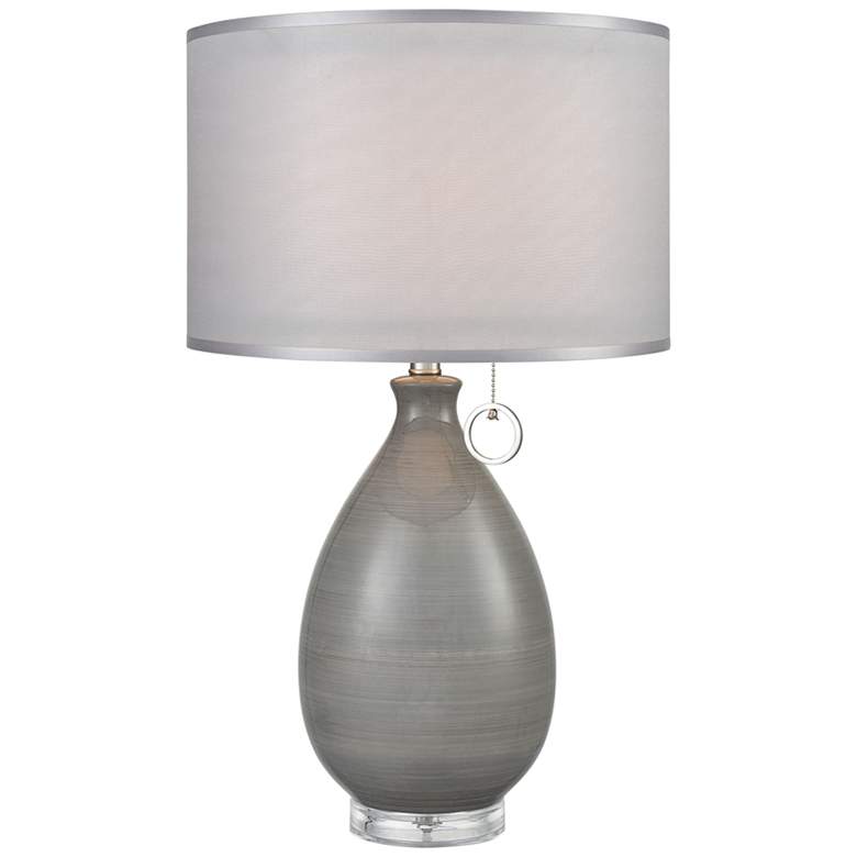 Image 2 Dimond Clothilde Gray Glaze Ceramic Table Lamp