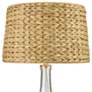 Dimond Downpour Clear Glass Bottle Table Lamp with Seagrass Shade