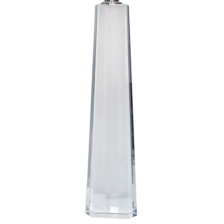 Image 4 Dimond Faceted Column 32 inch Clear Crystal Table Lamp more views