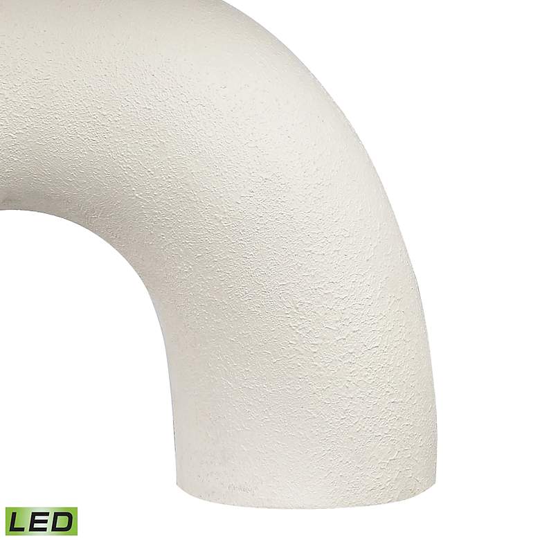 Image 6 Dimond Flection Dry White Earthenware LED Table Lamp more views