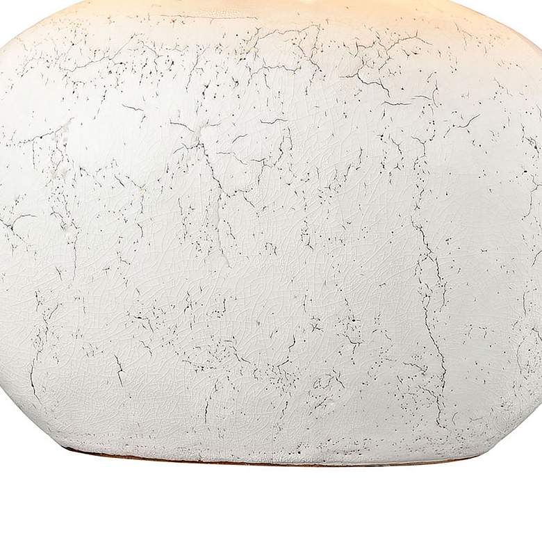 Image 3 Dimond Fresgoe White Crackle Terracotta Accent Table Lamp more views