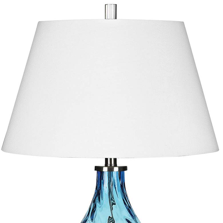 Image 3 Dimond Gush 29" Coastal Modern Blue Glass Vase Table Lamp more views