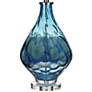Dimond Gush 29" Coastal Modern Blue Glass Vase Table Lamp