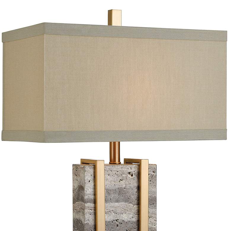 Image 3 Dimond Harnessed Gray Marble and Cafe Bronze Table Lamp more views