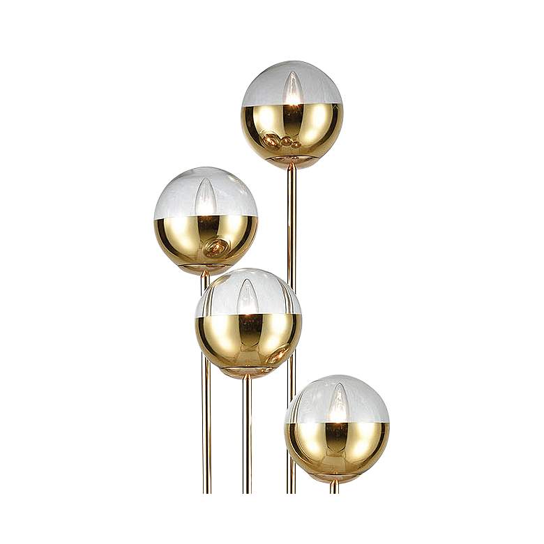 Image 2 Dimond Haute Floreal Gold Metal 4-Light Uplight Floor Lamp more views