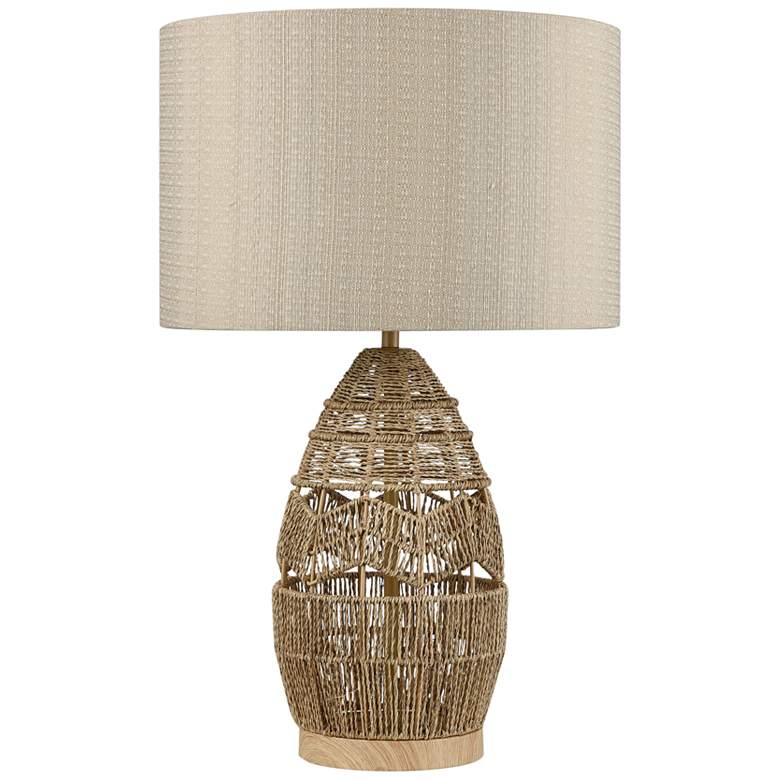 Image 2 Dimond Husk 25" Natural Hand-Woven Rope Table Lamp