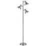 Dimond Loman 65" Satin Nickel 3-Light Tree Floor Lamp