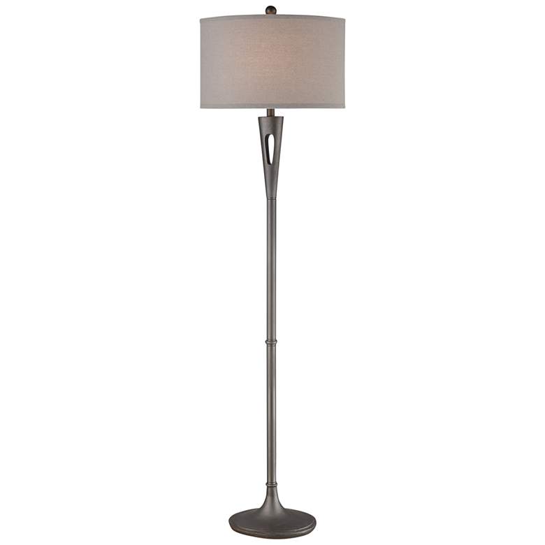 Image 1 Dimond Martcliff 66 inch Modern Pewter Column Floor Lamp