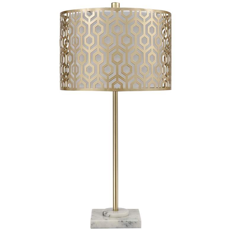 Image 1 Dimond Meliton Hand-Painted Champagne Gold Table Lamp