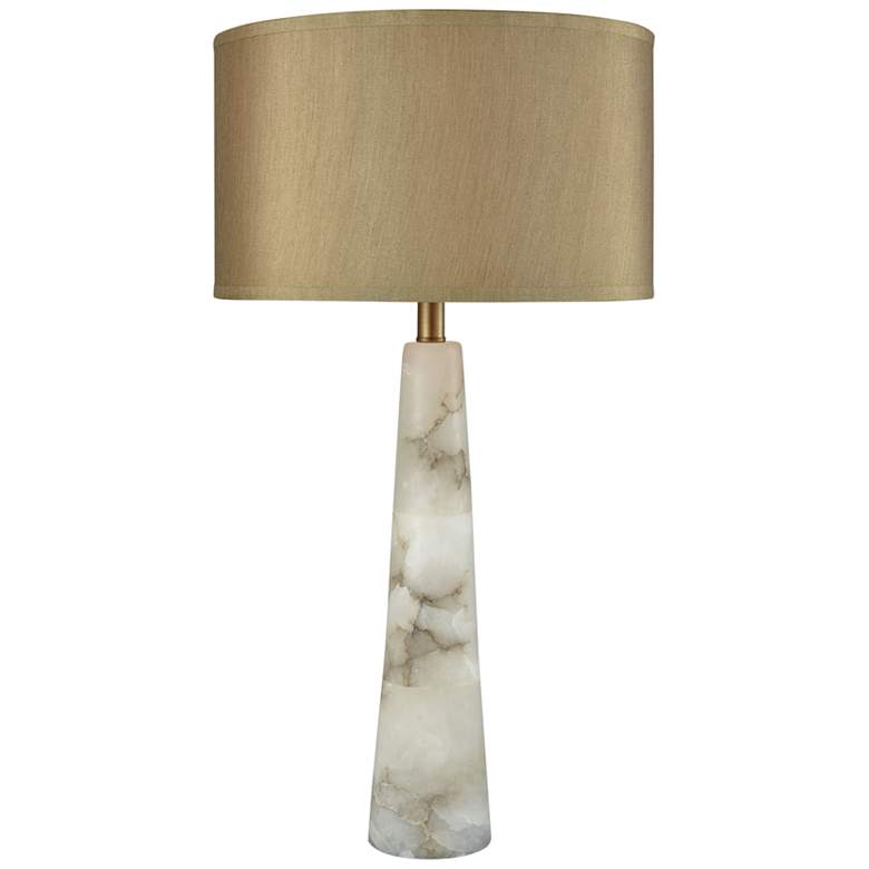 Image 1 Dimond Michonne Champagne and White Alabaster Table Lamp