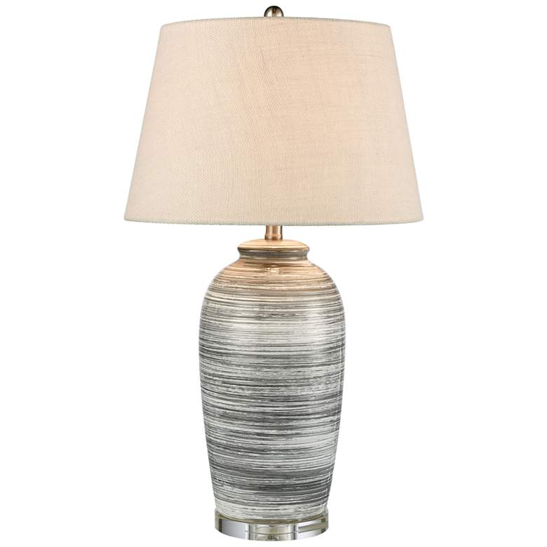 Image 1 Dimond Monterey Gray Earthenware Table Lamp
