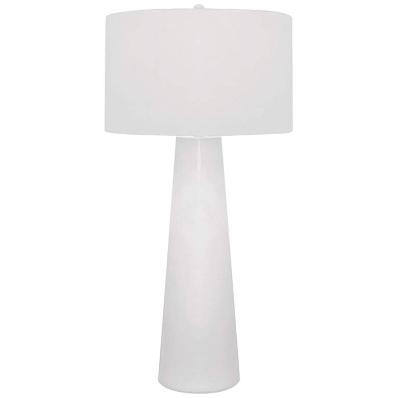 Image 2 Dimond Obelisk White Glass Column Table Lamp with Night Light