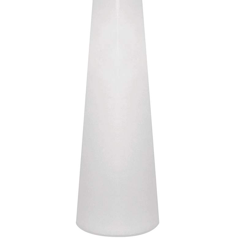 Image 4 Dimond Obelisk White Glass Column Table Lamp with Night Light more views