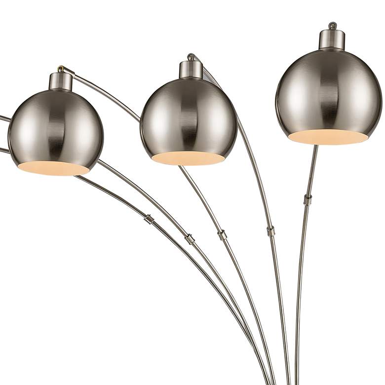 Image 4 Dimond Peterborough 85 1/2" Polished Nickel 5-Light Arc Floor Lamp more views