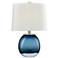Dimond Playa Linda 19" High Blue Glass Accent Table Lamp