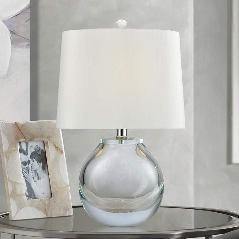 Image 1 Dimond Playa Linda 19 inch High Clear Glass Accent Table Lamp