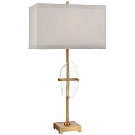 Image1 of Dimond Priorato Clear Crystal Cafe Bronze Metal Table Lamp