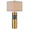 Dimond Reinhold Aged Brass Metal Column Table Lamp
