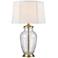 Dimond Remmy Clear Glass and Antique Brass Vase Table Lamp
