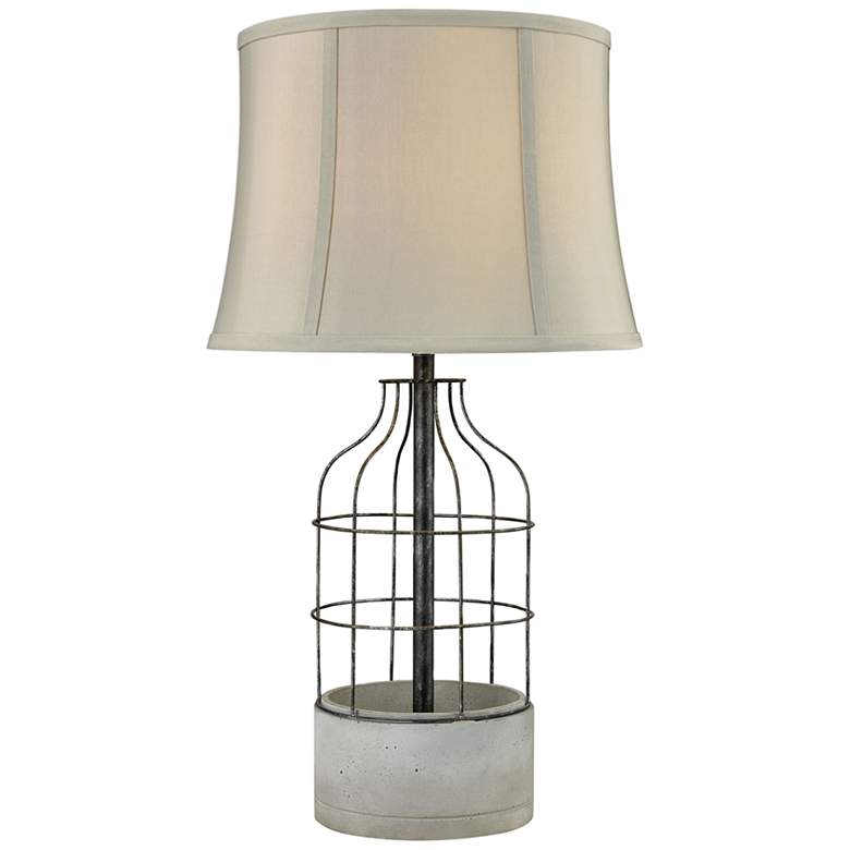 Image 1 Dimond Rochefort Oil-Rubbed Bronze Cage Outdoor Table Lamp