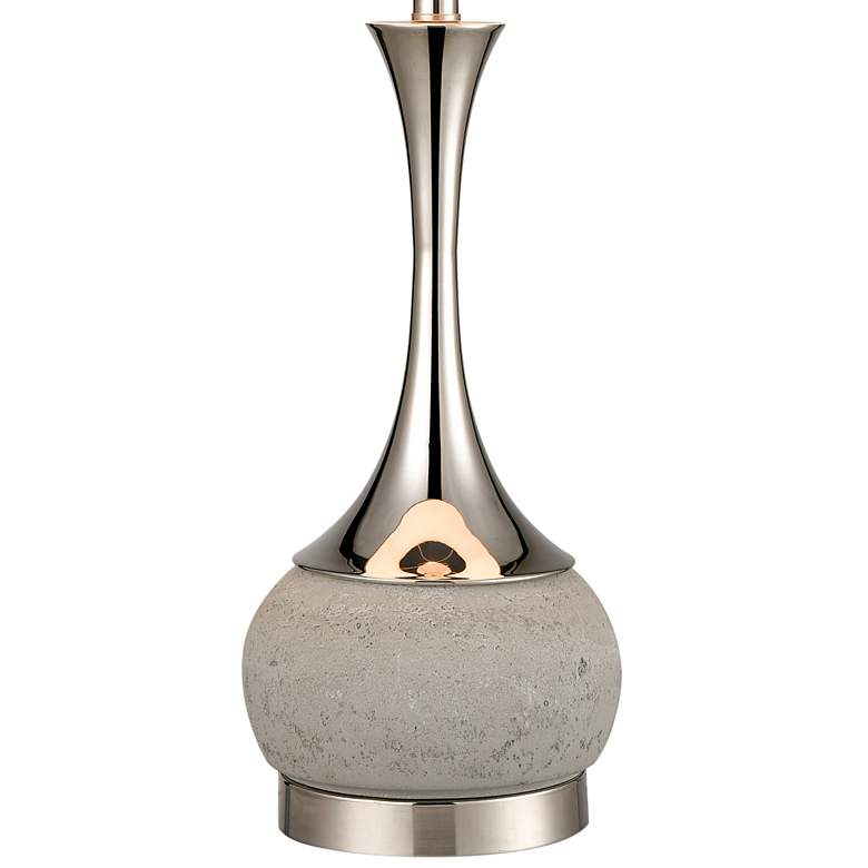 Image 4 Dimond Septon Vase 29" Polished Nickel and Concrete Table Lamp more views