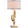 Dimond Shake It Off Gold Leaf Metal Sculpture Table Lamp