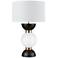 Dimond Softshot Black and White Frosted Modern Glass Table Lamp
