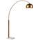 Dimond Solar Flair 77" High Modern Aged Brass Metal Arc Floor Lamp