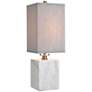 Dimond Stand White Marble Square Table Lamp