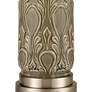 Dimond Strangford Leaf-Patterned Gray Ceramic Table lamp